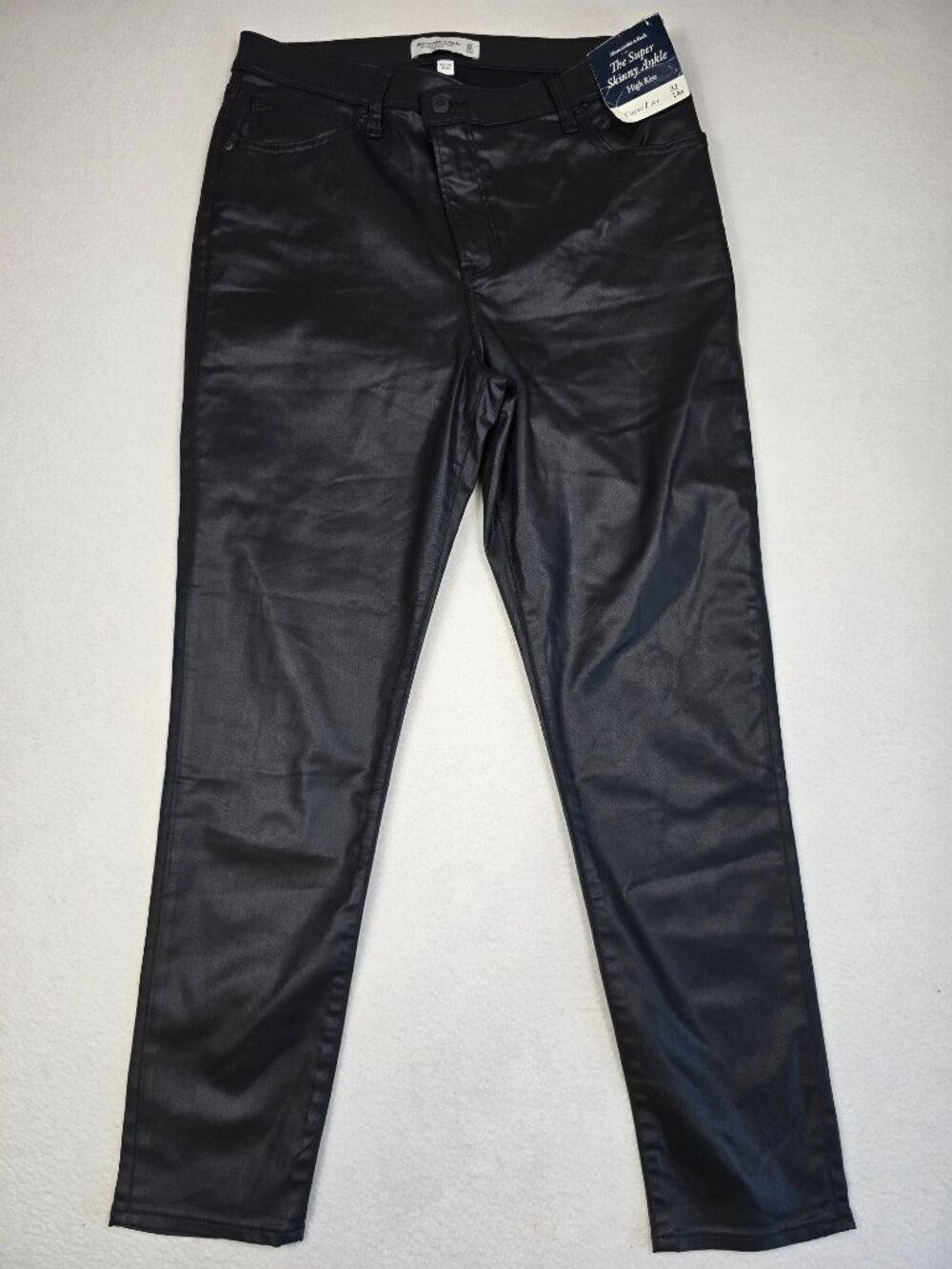 Abercrombie & Fitch Super Skinny Ankle High Rise Curve Love Pants 32/14R Black